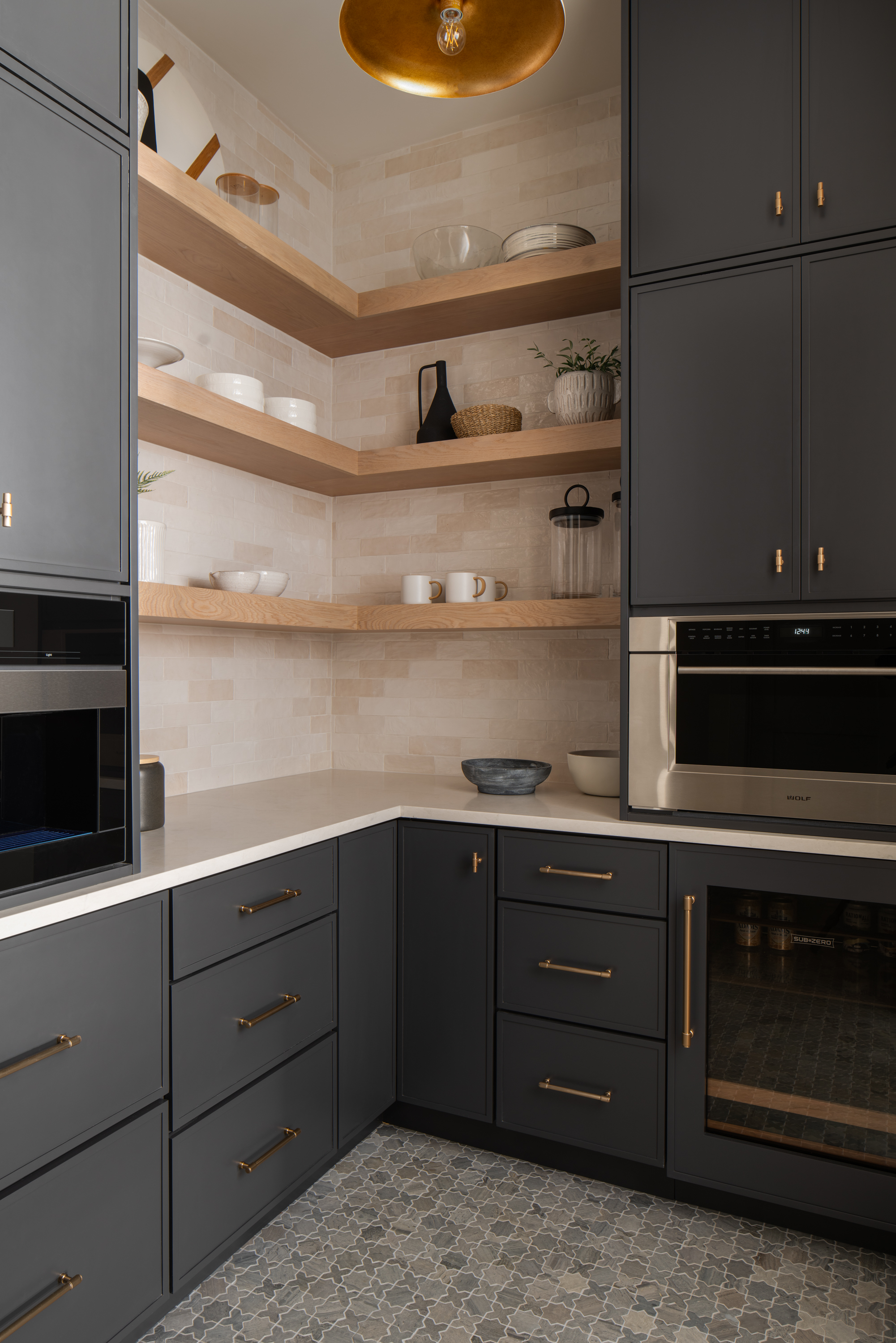 Dark pantry kitchen by a C-Town line